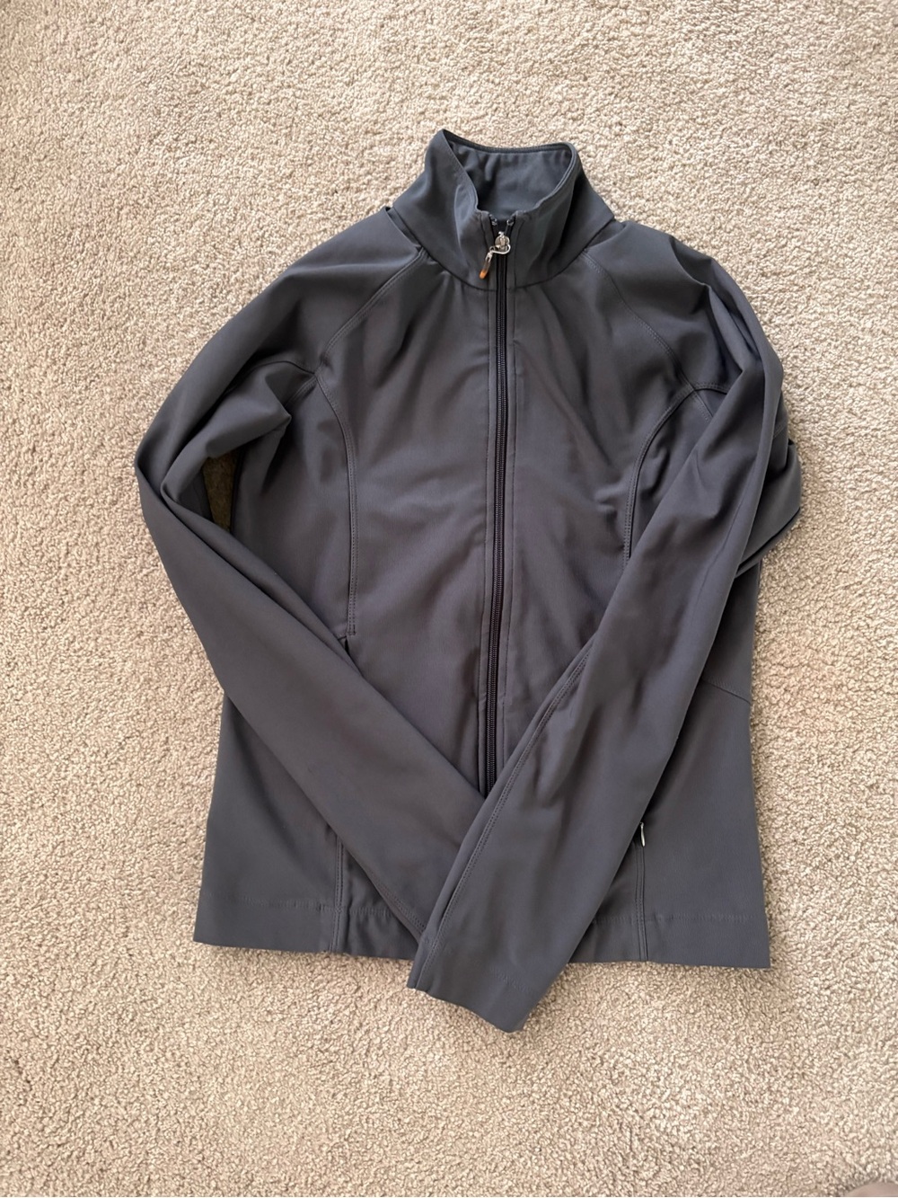 Lucy Charcoal Gray Full-Zip Active Jacket